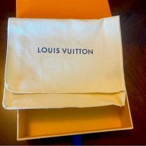 Louis Vuitton dust cloth and wallet box
